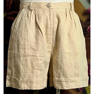 Anthropologie Faithfull Linen Shorts XS